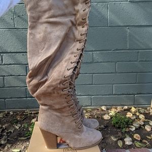Over the knee women boots